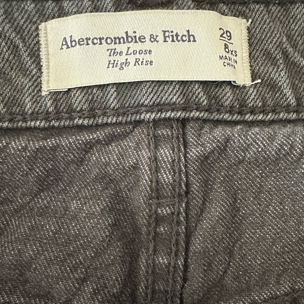 Abercrombie & Fitch The Loose High Rise Grey Jeans -Women’s 29/8XS - Picture 11 of 11